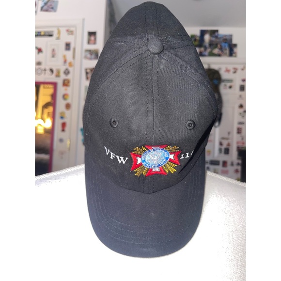 Men’s Black VFW 1160 Velcro Strap Baseball Cap 🖤 - Picture 10 of 11